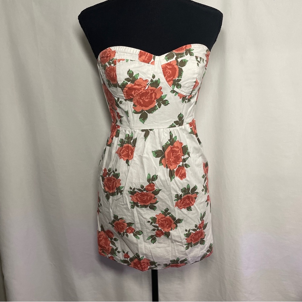 BIK BOK small strapless floral dress